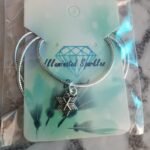 Cord Silver Wax Necklace with Spiritual Star Pendant
