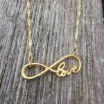 Gold Necklace with a Love Pendant Fine Fashion