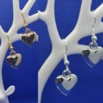Silver/Gold Fashion Jewelry Hearth Drop Earring